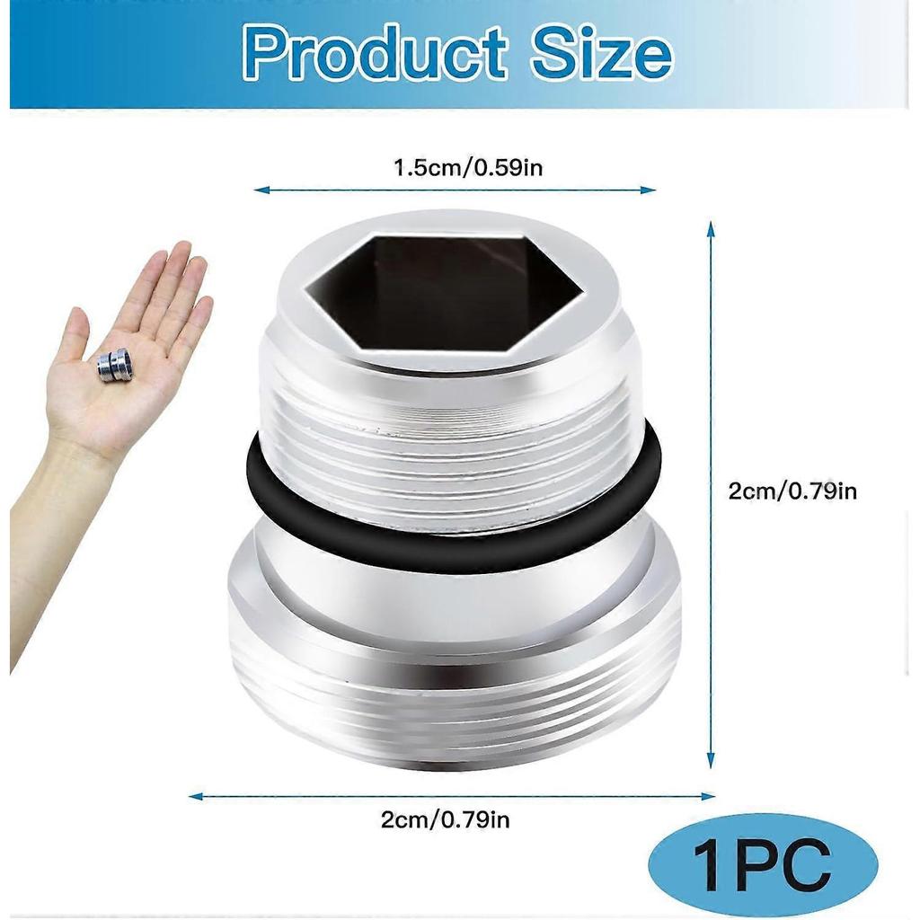Mixer Tap Adapter M18.5 to M22 Compatible with IKEAGROHE Neo pe rl and Others Metal Faucet Connector for Connecting Aerators to Faucet