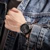 BUREI Analog Quartz Simple and Large Black Popular and Stylish for Business and Casual Makes a Great Gift Men's Watch, Stylish, Waterproof, Dial,