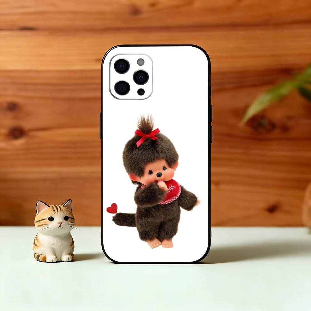 C-Cute M-monchhichis-s Phone Case Silicone Soft For IPhone 17 16 15 14 13 12 11 X XR Plus Pro Max Plus