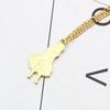 Cute Alloy Cartoon Alice Necklace Creative Colorful Clock Pendant Gifts for Female