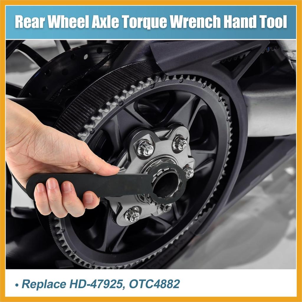 Rear Axle 36mm Wrench Tool Rear Wheel Axle Torque Wrench Hand Tool For Harley Davidson Touring Motorcycle HD-47925 Rear Axle Nut Torque Adapter for