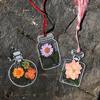 20/30Pcs New Transparent Dried Flower Bookmarks DIY Herbarium Pressed Flower Page Bookmark Maker Wishing Drifting Bottle Pattern
