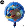 CUCU Rocket Astros Balloon Narozeniny Astronaut Kosmická loď Fólie Balónky Kreslený Sci-Fi Vesmírný anime motiv
