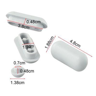 Toilet Seat Shock-proof Buffers Bumpers Replacement For Pads Accessories Parts Toilet Seat Accessories C Ushion 6pcs