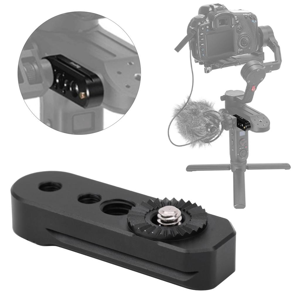 Alloy Camera Stabilizer Expansion Plate Gear Adapter Board for ZHIYUN weebill s Black