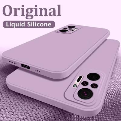 Custodia morbida in silicone liquido originale Candy per Xiaomi Redmi Note 11 10 Pro 11S A1 10C 9T Poco M5 M4 M3 X3 NFC X4 X5 Pro 5G 4G Cover posteriore in gel antiurto