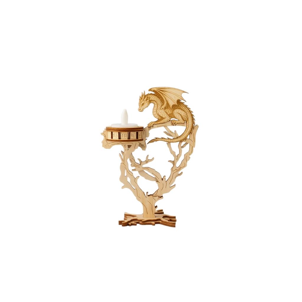 Candle Holder - Decorative Candlestick for Home Decor, Gothic Table Centerpiece, Gift for Lovers