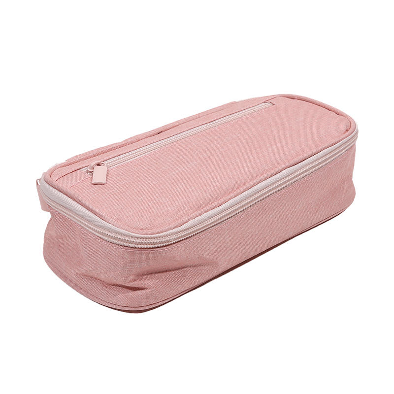 Solid Color Multifunctional Student Pencil Cases Stylish Large Capacity Pencil Cases Durable Oxford Cloth Pencil Case