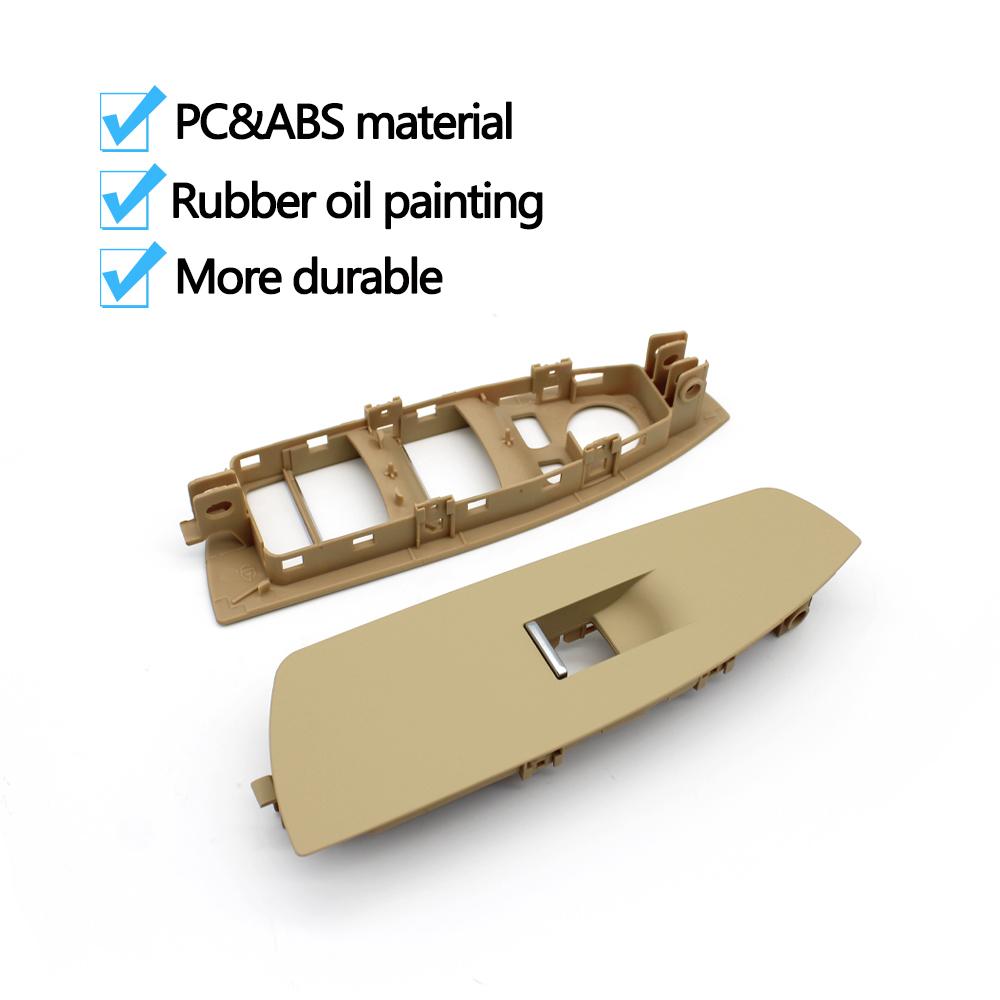 LHD, comutator de control al ferestrei ușii din față a mașinii, capac ornamental al panoului cadru exterior pentru BMW Seria 7 F01 F02 730 735 740 745 750 760