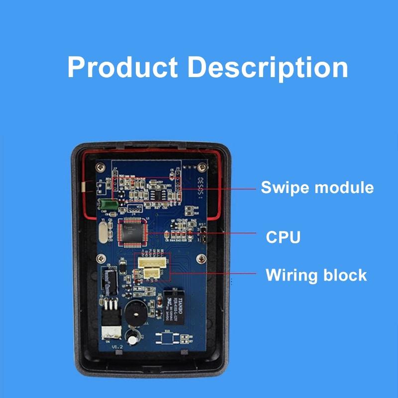 DC 12V 300KHz Fechadura de Porta Controlador de Acesso Autônomo+Teclado de Controle de Acesso RFID EM Painel Leitor de Cartão 10 peças
