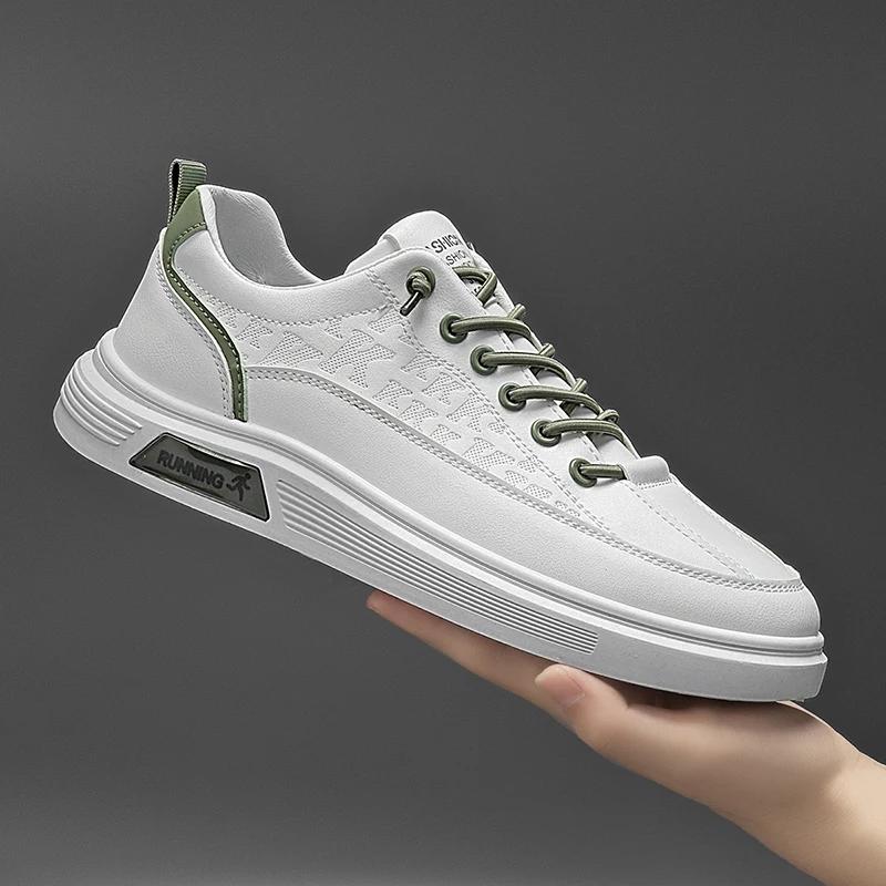 

Мужская обувь для скейтбординга Весенние мужские социальные мокасины Белые мягкие кожаные туфли для мужчин Мокасины Кроссовки для мужчин 39