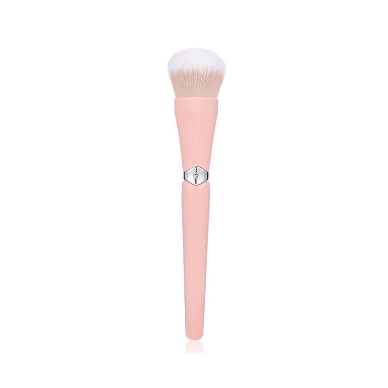 3-Piece Makeup Brush Set: Soft Loose Powder, Blush, and Contour Brushes - Portable Beauty Tools