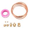 9Pcs Durable Metal Material Oil Pressure Gauge Tubing  Instrument Pipeline Installation