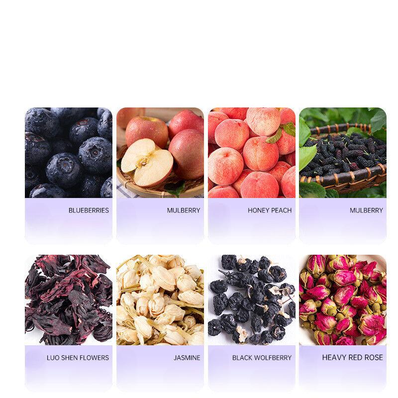 Blueberry Fruit Tea Mulberry Jasmine Hibiscus Tea Bag Men's& Women's Health Tea