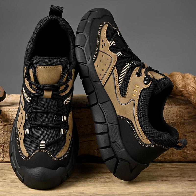 Módní protiskluzová pánská ležérní vycházková obuv ke všemu pánské pohodlné tenisky pravá kůže turistické ploché šněrovací pánská outdoorová obuv