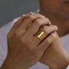 COOLTIME Pentagram Men Ring Stainless Steel Tetragrammaton Amulet Solomon Wiccan Jewelry for Protection