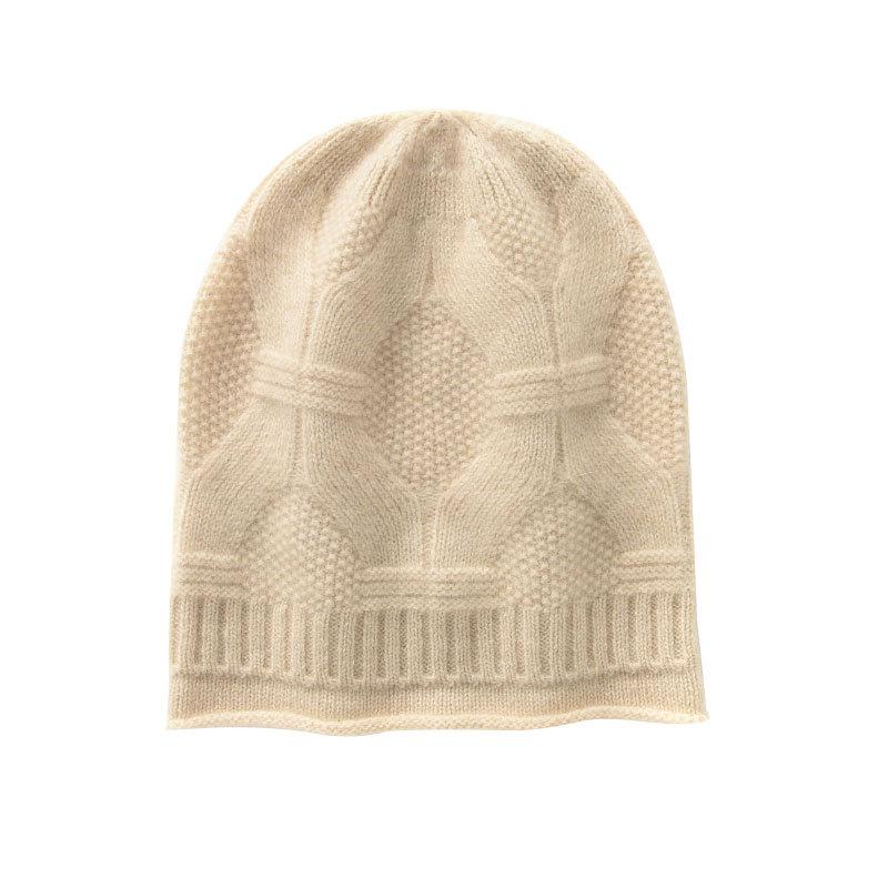 Cashmere Hats Cold Hats Headscarves Autumn and Winter Warm Couple Styles Men's and Women's Knitted Pure Cashmere Pile Hats