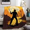 Indiana Jones Throw Lightweight 240g Flannel Blanket Soft Skin-friendly for Summer Cooling
