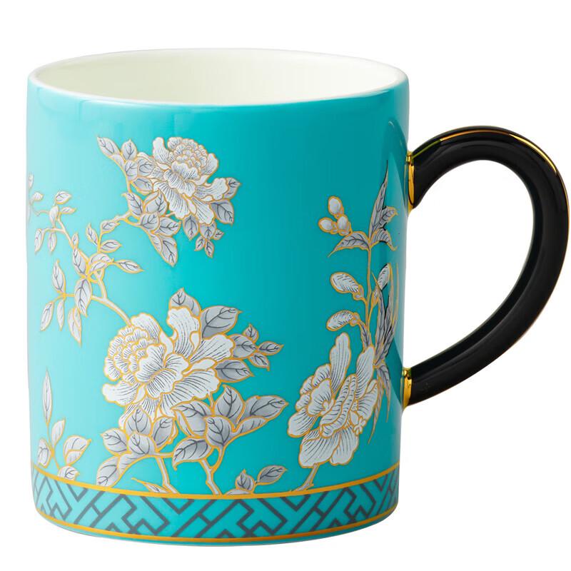 Yongfengyuan Ink Peony Ceramic Mug
