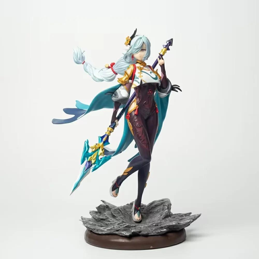 30cm Genshin Impact Shenhe Handheld Office синий