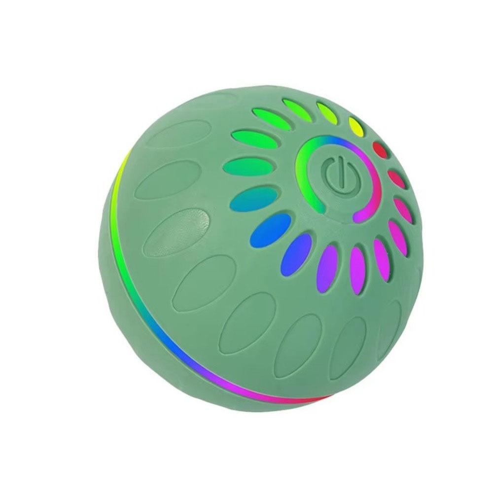 Luminous Interactive Rolling Ball Rechargeable Auto Moving Dog Toy  Cat Playmate