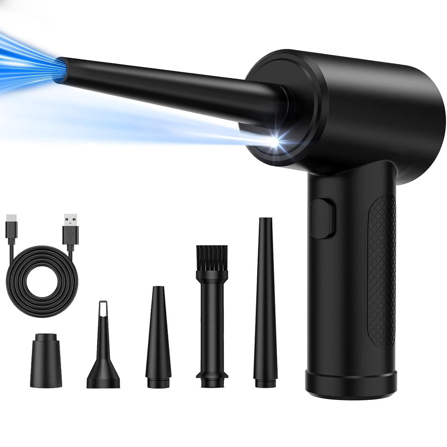 

Пылесос Беспроводной Воздуходувка для Компьютерной Клавиатуры Автомобиля 51000 об/мин USB Портативный Электрический Беспроводной Воздуходув