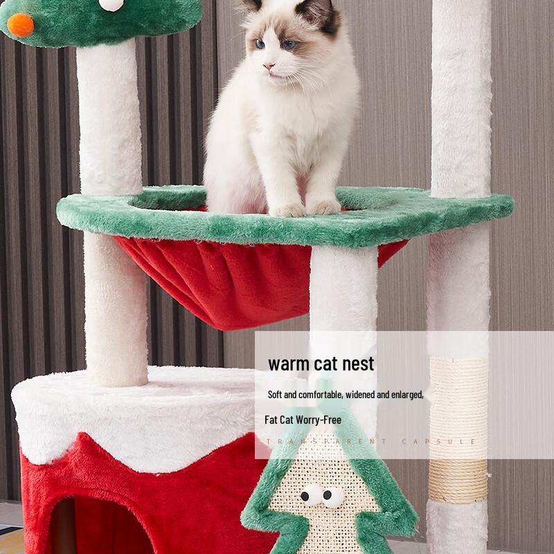 Lefei Christmas Tree Cat Tower & Condo