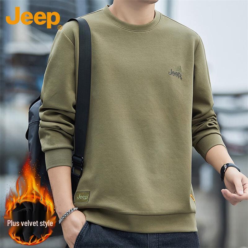 JEEP Men's Crewneck Pullover Sweatshirt
