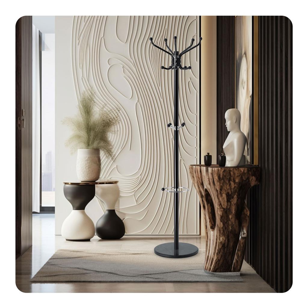 Massido 684100 Standing Clothes Rack With Marble Base