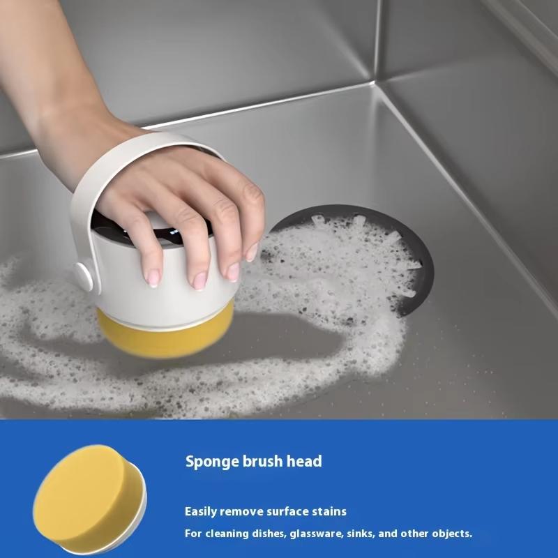 Handheld Cordless Electric Cleaning Brush Multi-Functional Household Kitchen Dish washing and Bathroom Portable Cleaning Brush