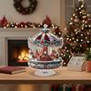 Christmas Go Round Decoration 2D Traditional Flat Collectible Christmas Decoration Merry Go Round Party Decor For Window