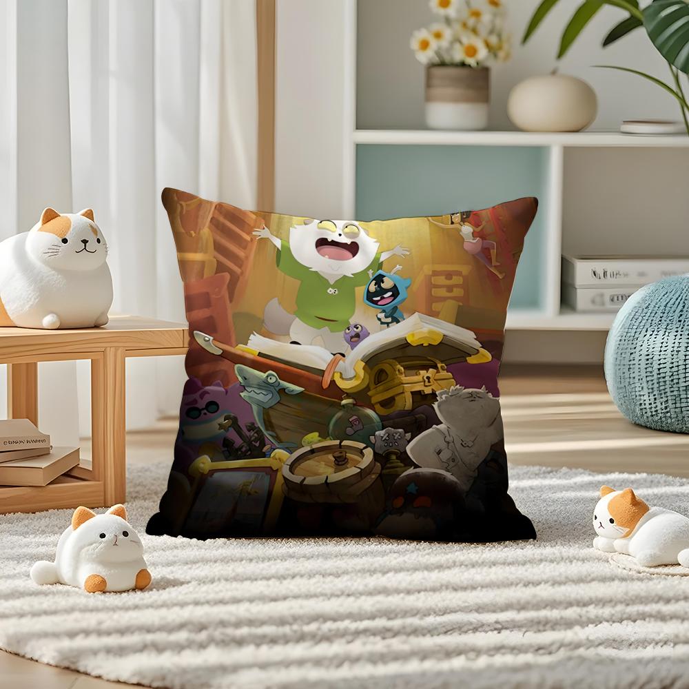 HOT G-Game D-Dofus Pillow Case Silky Elegant Comfort Sofa Bed Invisible Zipper