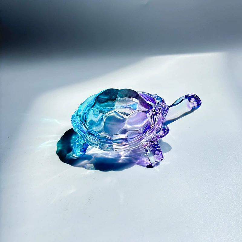 Chinese Feng Shui Home Decoration Tortoise Statue Craft Gift Desktop Ornament Crystal Turtle
