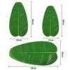 5Pcs Heat Resistant Artificial Banana Leaves Coasters Decor Waterproof Place Mat Anti Skid Simulation Kitchen Placemats