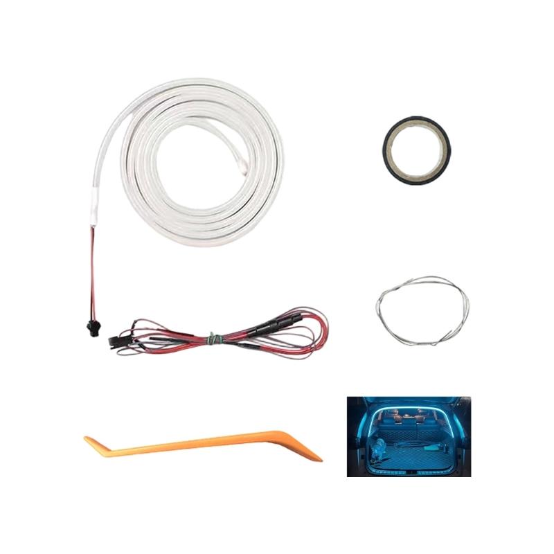 Waterproof LED Light Strips for Vehicle Trunk Flexible Design Easy Plug in Install Universal Fit Enhances Driving Safety