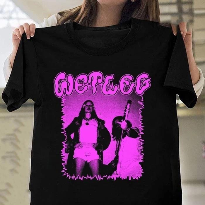 Wet Leg band Cotton Short Sleeve Shirt Unisex Concert MI1028 S