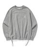 BETWEEN A AND B Raglan String Brushed Sweatshirt [Melange Gray]
