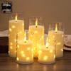 Remote-Control LED Candle String Lights - Acrylic Ornaments for Concerts, Birthdays, and Romantic Decor