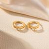 High-End Rhinestone Hoop Earrings In European, American, Japanese, and Korean Styles