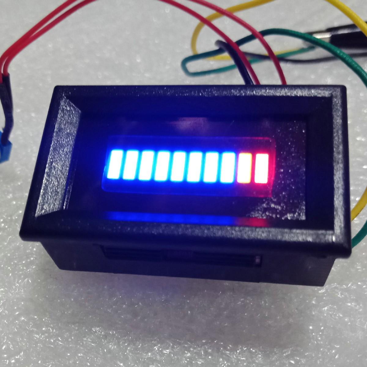 

12V LED Oil Level Gauge for Car/Motorcycle – Blue Plastic Shell