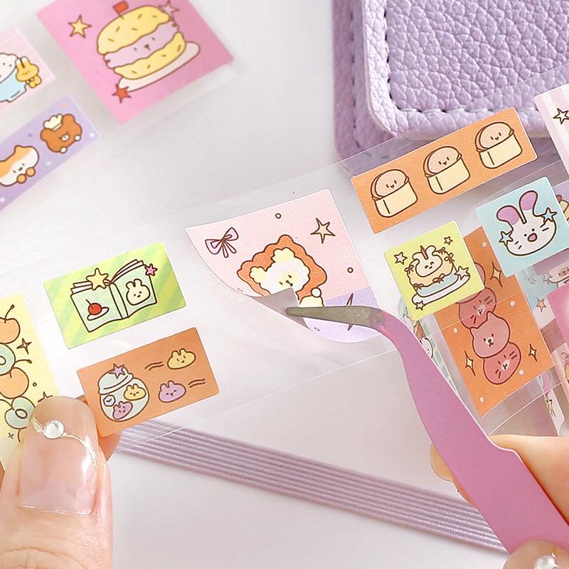 JIAMEI Lost Diary Series Kawaii Korean Fun Cartoon Label Die Cutting Tape DIY Diary Scrapbook Aesthetic Stationery Tape