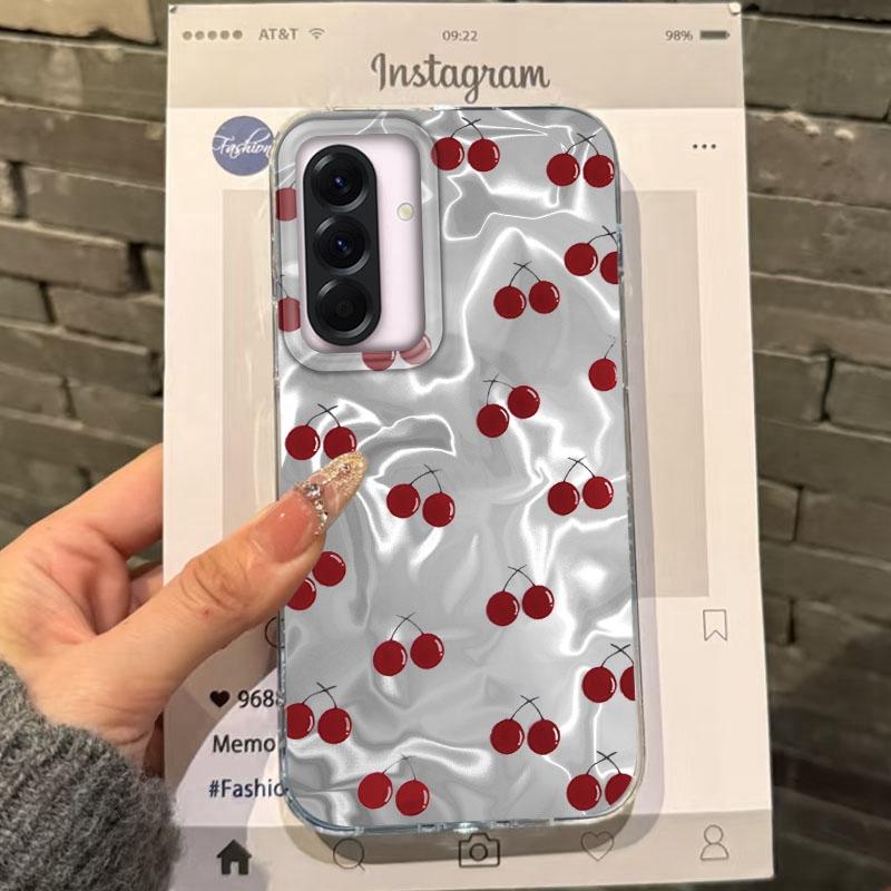 

Розовый Вишневый Бант Чехол для Девочек Женщин для Samsung Galaxy A56 A16 A26 A36 A06 A55 A35 A25 A15 A54 S24 S25 Plus Ultra S22 S23 FE Samsung Galaxy A55 5G белый