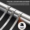 50Pcs 304 Stainless Steel Cable Ties, Self-Locking Anti-Rust Metal Zip Ties for Electrical Wiring Harness, Heavy Duty