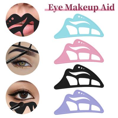 5-In-1 Silicone Eyeshadow Stencil Tool Reusable Beginner Eyeshadow Assistant Eyeshadow Drawing Guide Helper Shaper Eyeshadow Mapping Template