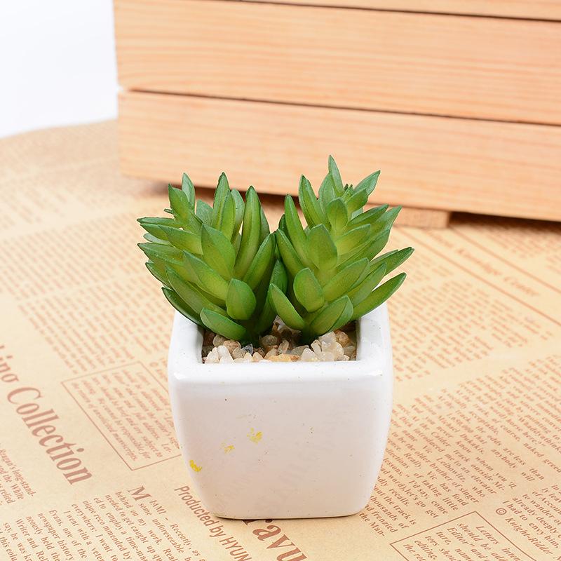 Simulation Plant Decoration Potted Plant Nordic Green Plant High Imitation Ornament Home Living Room Fake Flower Succulent Decoration
