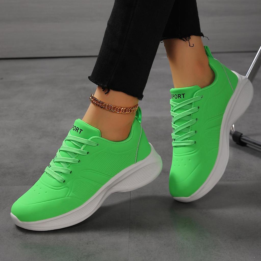 Adidași Portocalii de Primăvară Adidași din Piele pentru Femei Platformă cu Talpă Groasă de Lux Pantofi Sport Femei Adidași Impermeabili Ușori