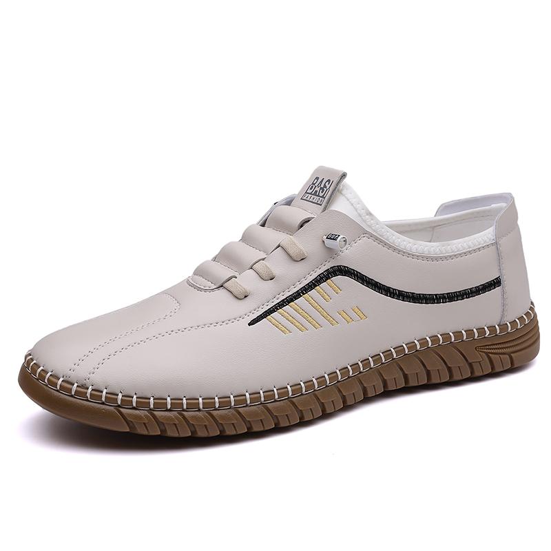 Handmade Casual Sneakers Men Leisure Walk Leather Trainers Outdoor Versatile Walking Shoes New Arrival Male Casual Shoes Loafers