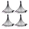 10-in-1 Multi-Device Charging Cable 23cm PVC Tangle-Free Cord Universal High Toughness Data Cable for Most Phone