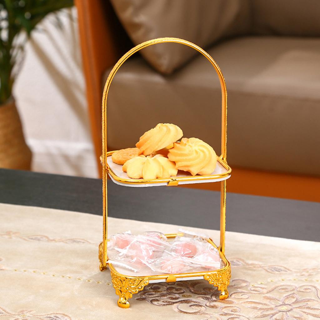 Iron Cake Stand Display Plate Decoration Luxury Display Tower Cupcake Stand for Tea Party Kitchen Dessert Cupcake Cookies