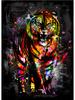 Abstract Graffiti Art Lion Tiger Giraffe Canvas Art Animals Posters and Prints Wall Art Decor Pictures For Living Room Cuadro